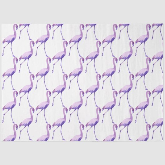 ウオーターカラーフラミンゴシリーズデザイン12 薄葉紙 (正面)