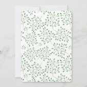 ウオーターカラーフラミンゴベビーシャワー招待状 招待状 (裏面)