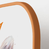 ウオーターカラーベアーヘッドモダンモノグラム ピックルボールラケット (左詳細)