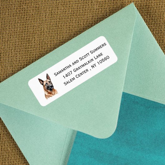 ウオーターカラーベルギーマリノワンドッグ ラベル