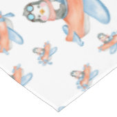 ウオーターカラーペンギン飛行機パーティーテーブルクロス テーブルクロス (アングル)