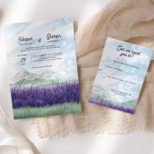 ウオーターカラーマウンテンラベ結婚ンダーモダンズ 出欠カード