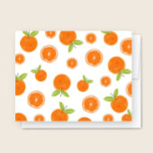 ウオーターカラーミカンシトラスフルーツ ノートカード