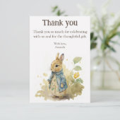 ウオーターカラーラビットピーターパーティー サンキューカード (スタンド正面)