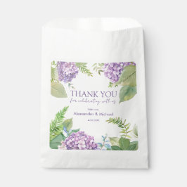 ウオーターカラーラベンダーあじさい結婚さん有難う フェイバーバッグ