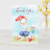 ウオーターカラールースターファーム カード (黄色い花)