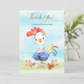 ウオーターカラールースターファーム サンキューカード (スタンド正面)