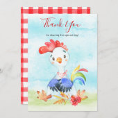 ウオーターカラールースターファーム サンキューカード (正面/裏面)