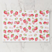 ウオーターカラーワイルドストロベリー誕生日 ペーパーパッド (正面)