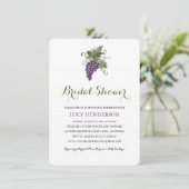 ウオーターカラーワインヴィンヤード |ブライダルシャワー 招待状 (スタンド正面)