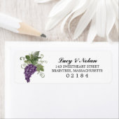 ウオーターカラーワインヴィンヤード |差出人住所 ラベル (インサイチュ)