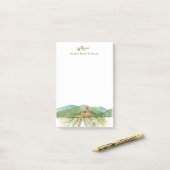 ウオーターカラーヴィンヤードヴィナリー ポストイット (デスク上)