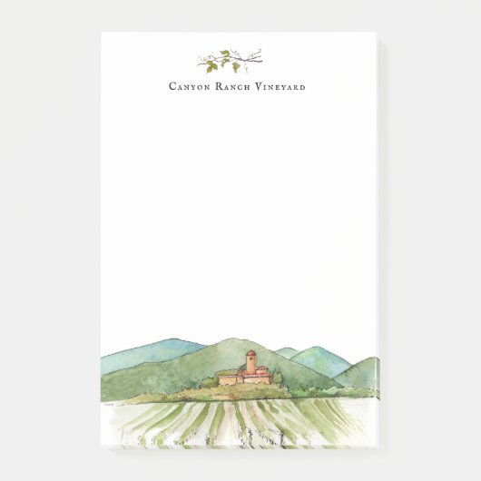 ウオーターカラーヴィンヤードヴィナリー ポストイット (正面)
