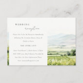 ウオーターカラーヴィンヤード風景結婚披露宴 エンクロージャーカード (正面)