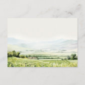 ウオーターカラーヴィンヤード風景結婚披露宴 エンクロージャーカード (裏面)