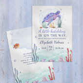 ウオーターカラー海洋生物ベビーシャワー招待状 招待状
