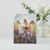 ウカウカルブルピネ絵を描の花 ポストカード (スタンド正面)