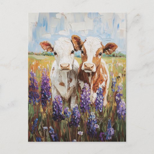 ウカウカルブルピネ絵を描の花 ポストカード (正面)