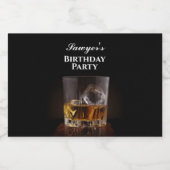 ウカスタムィスキーロックズグラスミニ リキュールボトルラベル (シングルラベル)