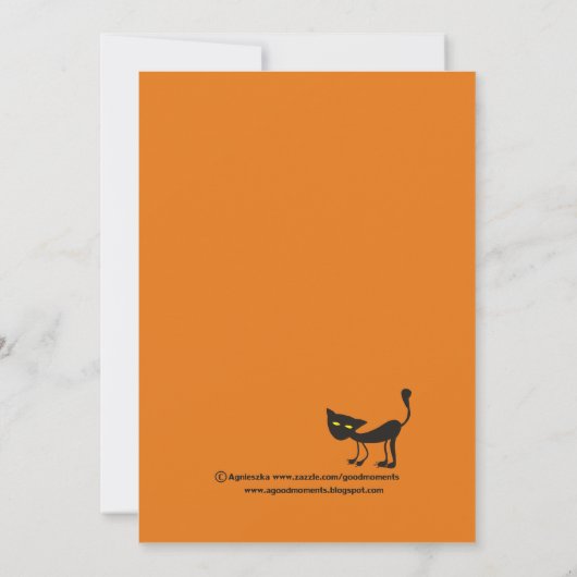 ウカスタムィッチハローウィンパーティ招待状 招待状 (裏面)