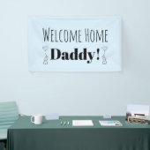 ウカスタムェルカムホームブルーキュートパーソナライズされたバナー 横断幕 (トレードショー)