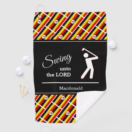 ウガカスタムガンダキリスト教主への揺れ ゴルフタオル (インサイチュ)