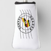 ウガンダの地図,パスポート切手,旅行切手 ゴルフヘッドカバー (回転90)