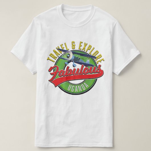 ウガンダの旅を満喫 Tシャツ (デザイン正面)