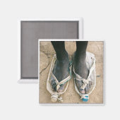 ウガンダの靴 マグネット (正面/裏面)