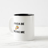 ウガンダは私をからかっている ツートーンマグカップ (正面左)