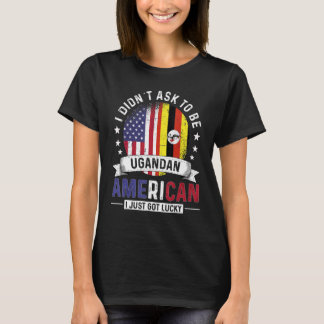 ウガンダアメリカ国旗プライドカントリーウガ Tシャツ