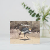 ウガンダクリステッドクレーン ポストカード (スタンド正面)