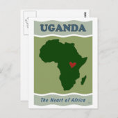 ウガンダハート・アフリカ ポストカード (正面/裏面)