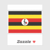 ウガンダ共和国国旗 シール (シート)