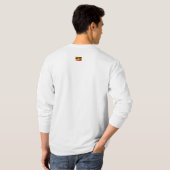 ウガンダ国旗とコート・オブ・アームズ Tシャツ (裏面フル)