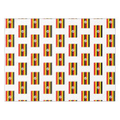 ウガンダ国旗の地図スタイリッシュ愛国的ウガンダ テーブルクロス (正面(横))