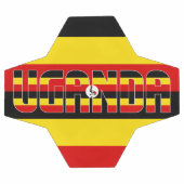 ウガンダ国旗の愛国心 サッカーボール (フラット)