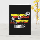 ウガンダ国旗ジャージ ウガンダサッカーチーム ウガンダ カード (黄色い花)