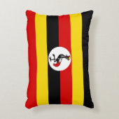 ウガンダ国旗 アクセントクッション (正面(垂直))