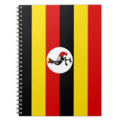ウガンダ国旗(ウガンダ) ノートブック (正面)