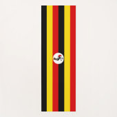 ウガンダ国旗(ウガンダ) ヨガマット (正面)