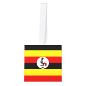 ウガンダ国旗 キューブオーナメント (正面)