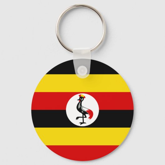 ウガンダ国旗 キーホルダー (正面)