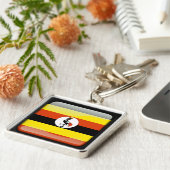 ウガンダ国旗 キーホルダー (側面)