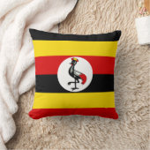 ウガンダ国旗 クッション (ブランケット)