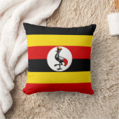 ウガンダ国旗 クッション (ブランケット)