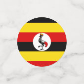 ウガンダ国旗 コンフェッティ (スモール正面)