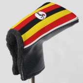 ウガンダ国旗 ゴルフヘッドカバー (3/4 正面)