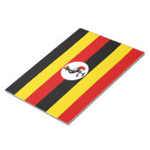 ウガンダ国旗 ノートパッド (アングル)