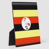 ウガンダ国旗 フォトプラーク (側面)
